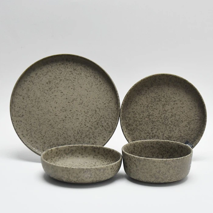 Matt Glaze Stoneware Set With Speckle
